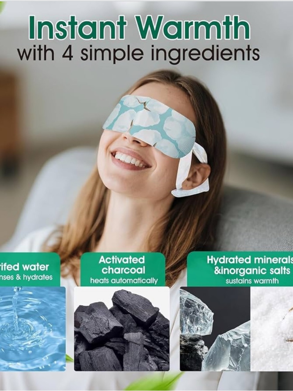 Self Heating Eye Masks Pack of Six NWT - Picture 3 of 3